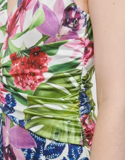 Guess - SS COWL POPLIA OVERALL Multicolore Hot