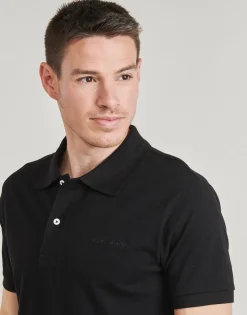 Guess - SS EMBRO LOGO POLO Noir Best