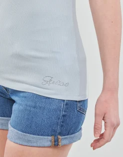Guess T-shirts & Polos^- SS KARLEE JEWEL BTN HENLEY