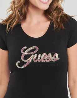 Guess - SS RN SCRIPT TEE< T-shirts & Polos