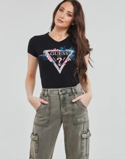 Guess - SS VN KATHE TEE Noir Hot
