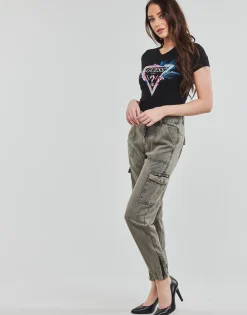 Guess - SS VN KATHE TEE Noir Hot