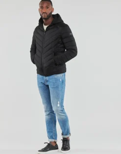 Guess - STRETCH HOODIE JACKET Noir Sale