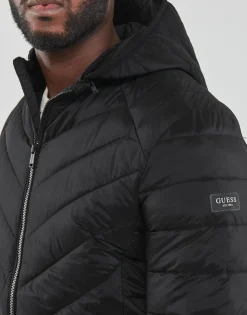 Guess - STRETCH HOODIE JACKET Noir Sale