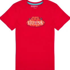Guess - T SHIRT Rouge