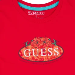 Guess - T SHIRT Rouge