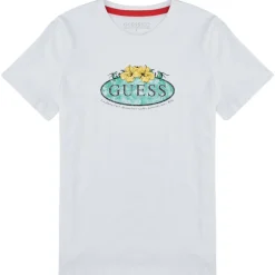 Guess - T SHIRT Blanc Sale