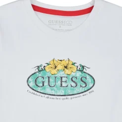 Guess - T SHIRT Blanc Sale