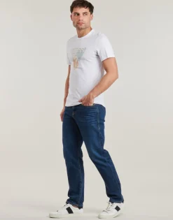 Guess - TRIANGLE TEE Blanc Outlet