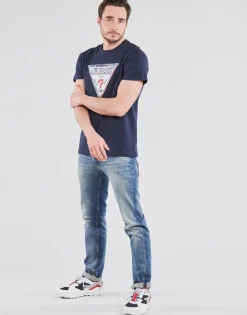 Guess - TRIESLEY CN SS TEE Marine Discount