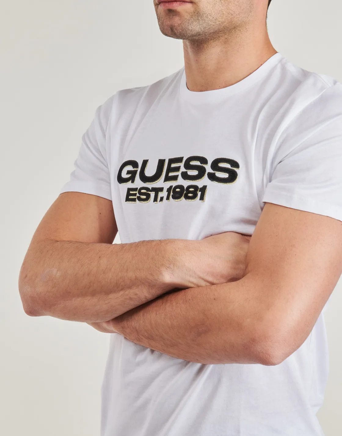 Guess - VELVET LOGO Blanc Hot