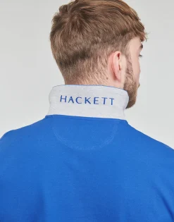 Hackett - ESSENTIALS SLIM FIT LOGO Bleu Sale