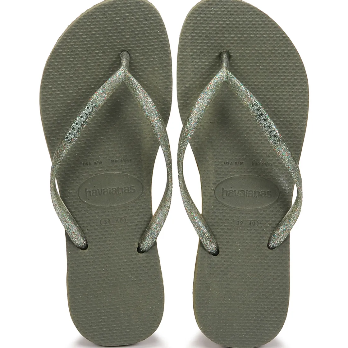 Havaianas Tongs^- LOGO METALLIC