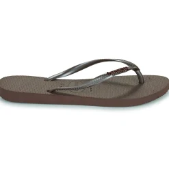Havaianas - SLIM LOGO METALLIC Marron Clearance