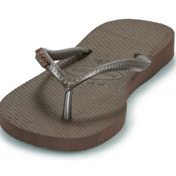Havaianas - SLIM LOGO METALLIC Marron Clearance