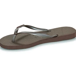 Havaianas - SLIM LOGO METALLIC Marron Clearance