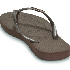 Havaianas - SLIM LOGO METALLIC Marron Clearance