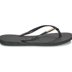 Havaianas - SLIM LOGO METALLIC Noir Outlet