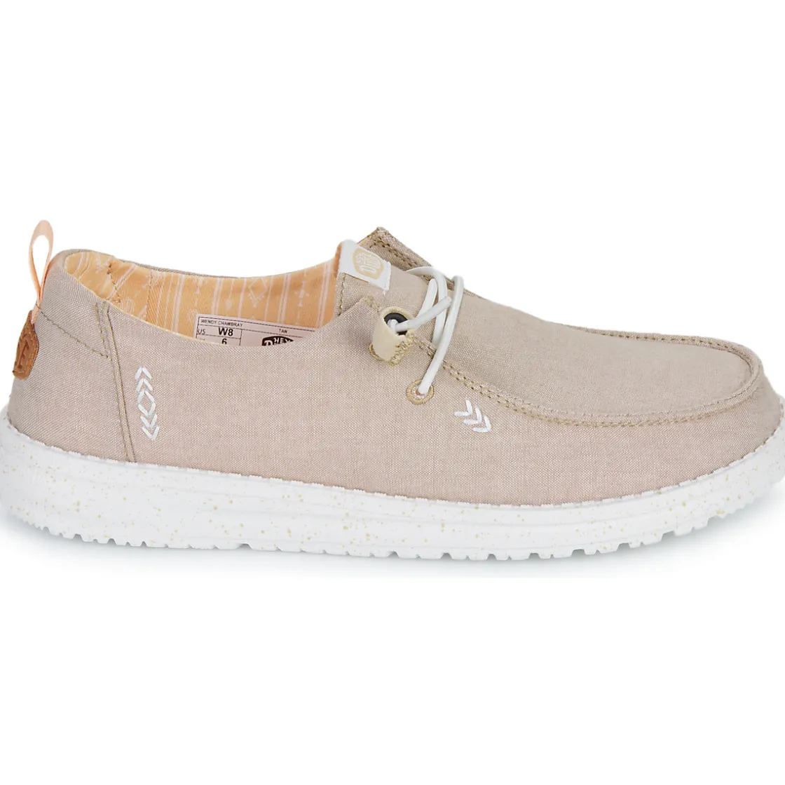 HEYDUDE Slip Ons^- Wendy Chambray
