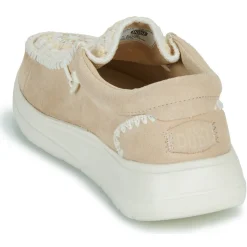 HEYDUDE - Wendy COMF Suede Crochet< Slip Ons