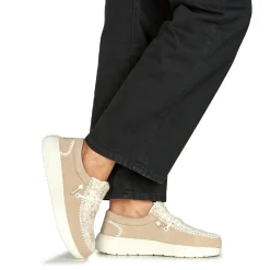 HEYDUDE - Wendy COMF Suede Crochet< Slip Ons