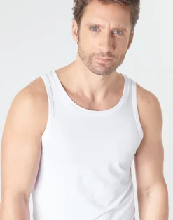 Hom - SUPREM' COTTON TANKTOP Blanc Best