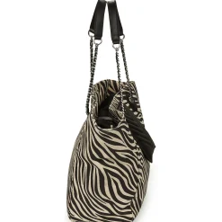 Ikks Sacs À Main^- 1440 CABAS XL TOILE ZEBRE