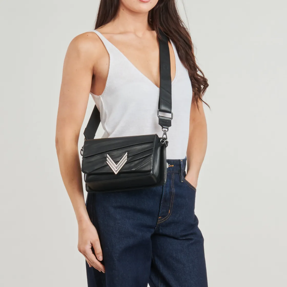 Ikks - 111 CUIR DRAPE Noir Online
