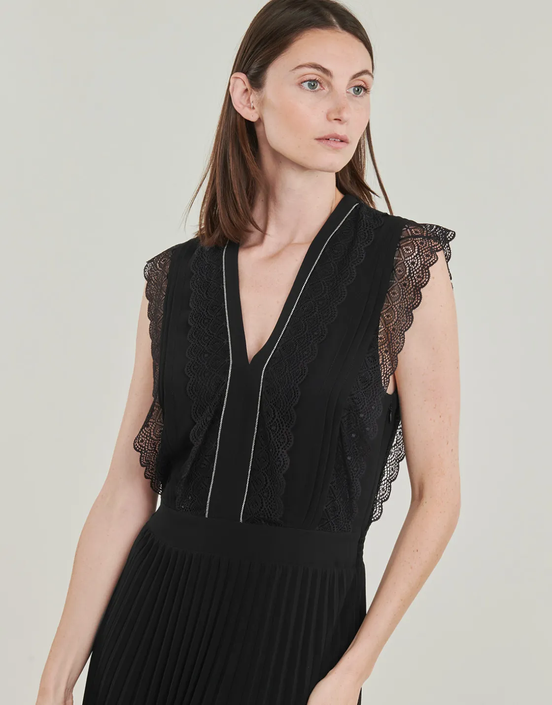 Ikks Robes^- ROB SM LONG DENTELLE
