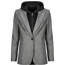 Ikks - VESTE CHEVRON Gris Discount