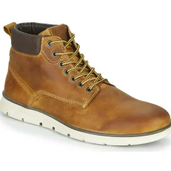 Jack & Jones - JFW TUBAR LEATHER Marron Best
