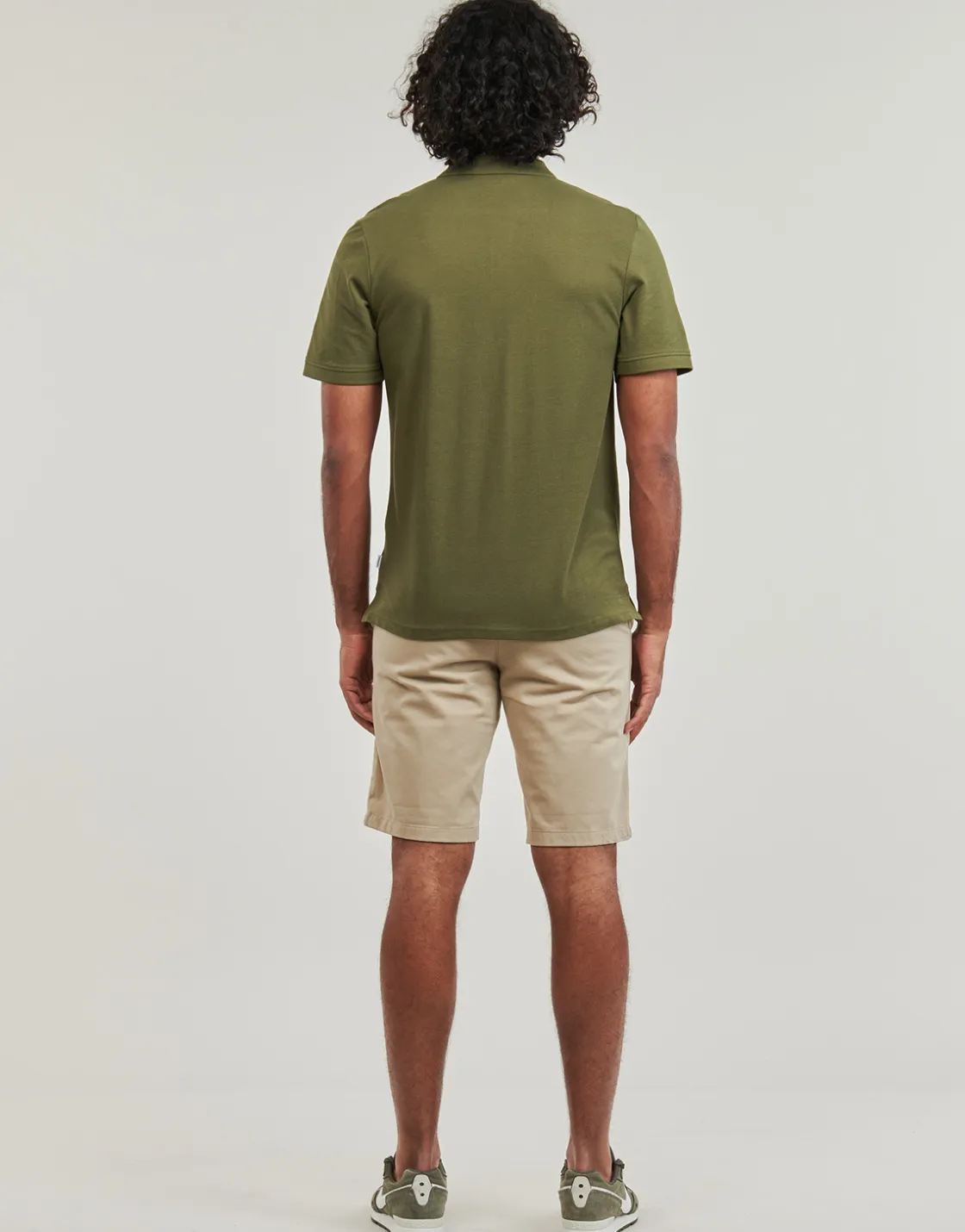 Jack & Jones - JJEBASIC POLO SS Kaki Best