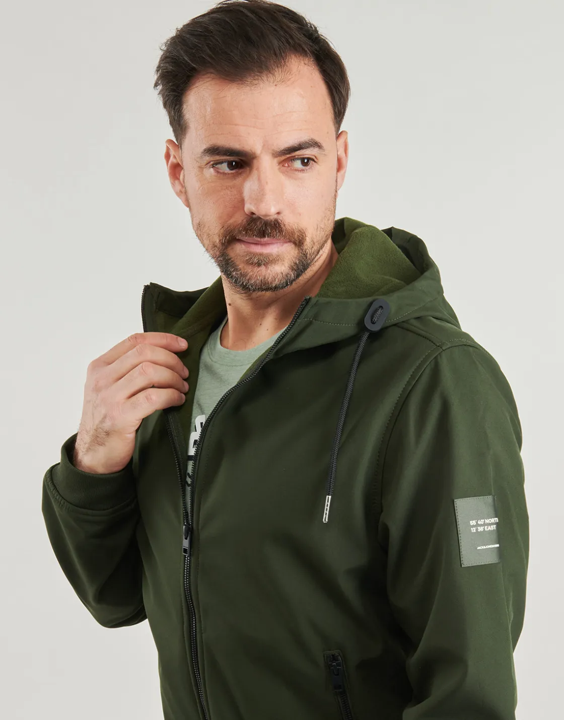 Jack & Jones - JJEBASIC SOFTSHEL Kaki Discount