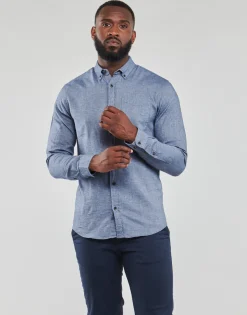 Jack & Jones Chemises^- JJECLASSIC MELANGE SHIRT LS SN