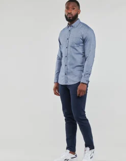 Jack & Jones Chemises^- JJECLASSIC MELANGE SHIRT LS SN
