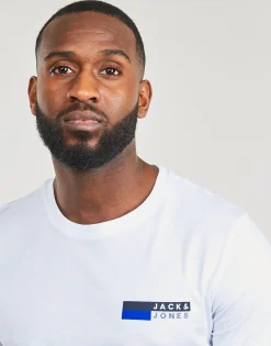 Jack & Jones - JJECORP LOGO TEE PLAY SS O-NECK Blanc Online