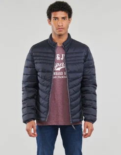 Jack & Jones - JJEFLY PUFFER COLLAR Marine Hot