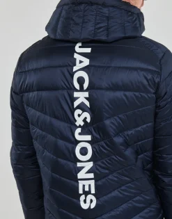 Jack & Jones - JJEHERO PUFFER HOOD Marine Hot