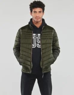 Jack & Jones - JJEHERO PUFFER COLLAR Kaki Discount