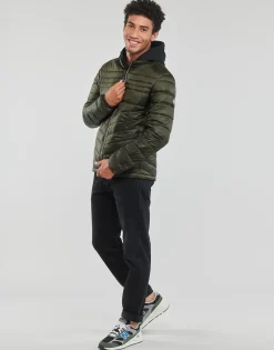 Jack & Jones - JJEHERO PUFFER COLLAR Kaki Discount