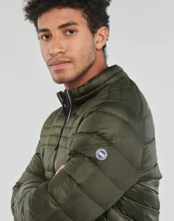 Jack & Jones - JJEHERO PUFFER COLLAR Kaki Discount