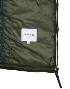 Jack & Jones - JJEHERO PUFFER COLLAR Kaki Discount