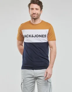 Jack & Jones - JJELOGO BLOCKING TEE SS Hot
