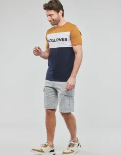 Jack & Jones - JJELOGO BLOCKING TEE SS Hot
