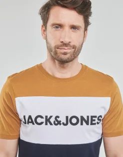Jack & Jones - JJELOGO BLOCKING TEE SS Hot