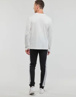 Jack & Jones - JJELOGO TEE LS O-NECK 2 COL AW23 SN Blanc Outlet
