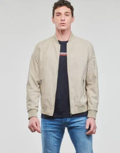 Jack & Jones Vestes^- JJEROCKY FAUX SUEDE BOMBER