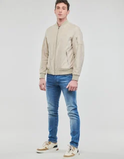Jack & Jones Vestes^- JJEROCKY FAUX SUEDE BOMBER