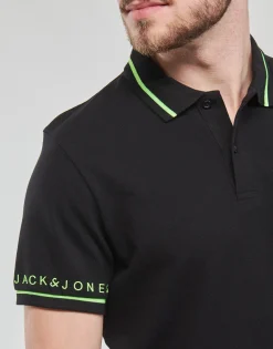 Jack & Jones - JJGLOBUS POLO SS Noir Hot