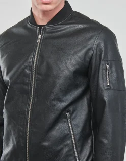 Jack & Jones Vestes^- JJROCKY PU BOMBER